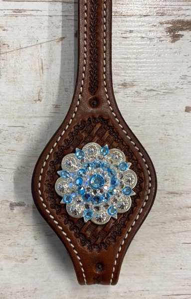 Glitzer Concho aquamarine